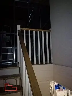 Лестница из сосны в "Скандинавском" стиле. Проект "а.г. Слобода"  Лестница из сосны в "Скандинавском" стиле. Проект "а.г. Слобода"