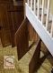 Лестница комбинированная дуб/ольха с зашивкой проема и шкафами
