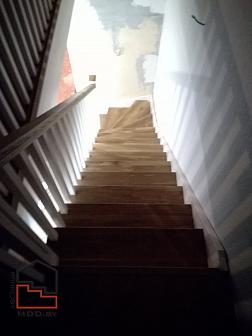 Комбинированная лестница в "Скандинавском" стиле. Проект "Михайлов кут"