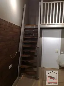 Лестница из дуба "Гусиный шаг" в Боровлянах