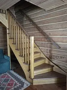 Г-образная комбинированная лестница, д. Карповичи