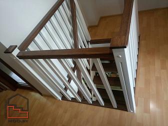 Комбинированная лестница в "Скандинавском" стиле. г. Минск
