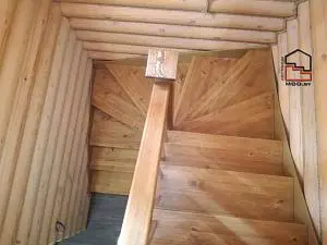 Лестница на металлокаркасе. Лапоровичи