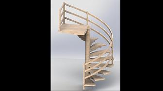 Эргономичная элитная дубовая лестница «elit oak»