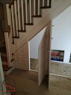Комбинированная лестница в "Скандинавском" стиле. Проект "Михайлов кут"